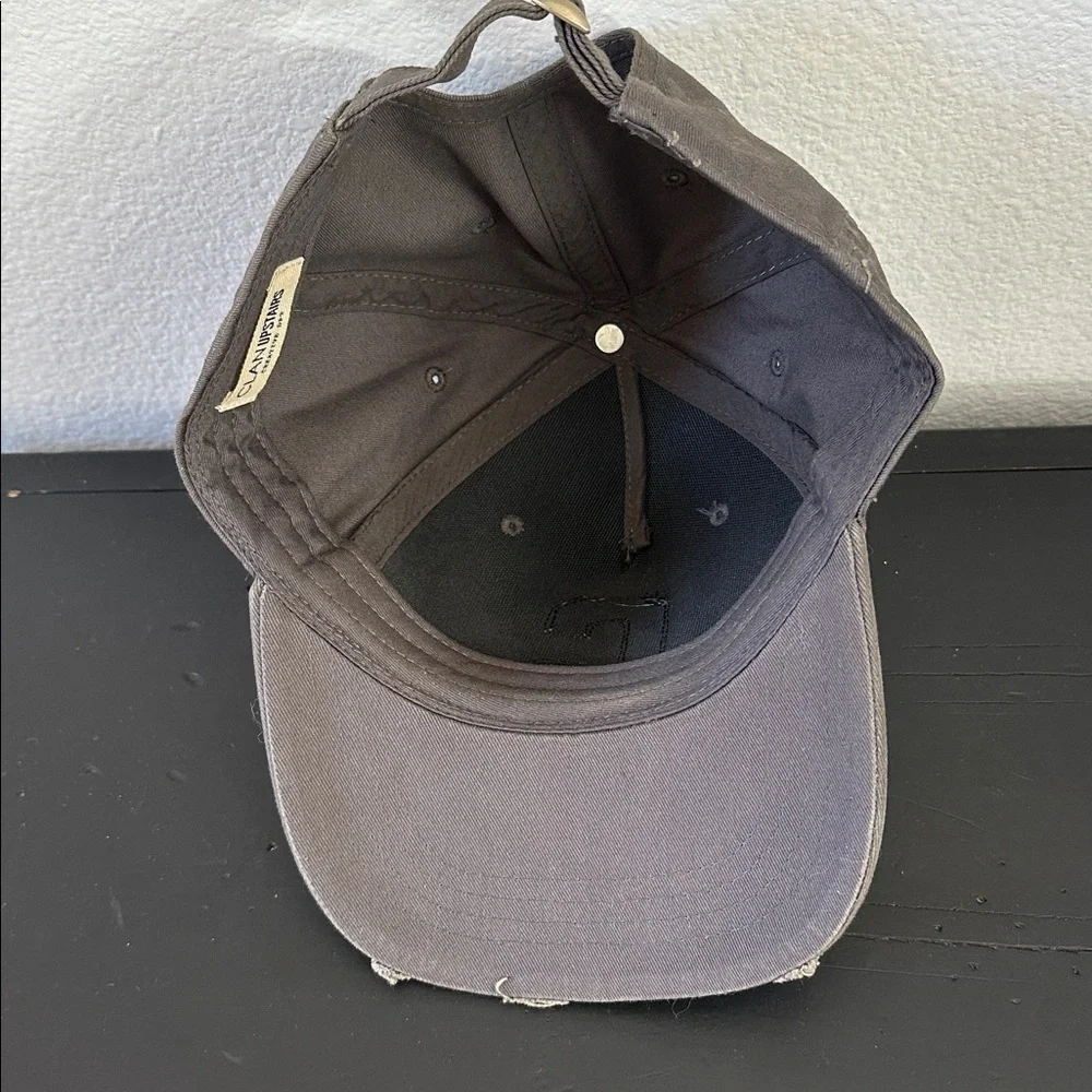 Clan Upstairs Men's Gray Cap with Textured Letter C